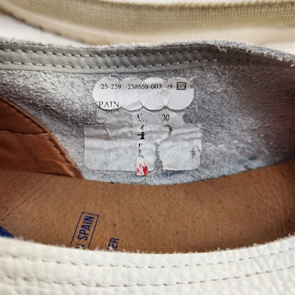 Verbenas‎ Carmen White Leather Espadrille Slip On Flats Spain Size 41 US 10/10.5